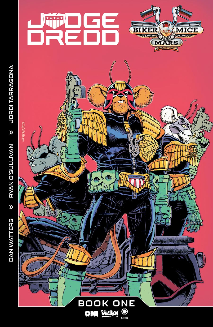 Judge Dredd Biker Mice From Mars #1 Cover C Variant Andrew Krahnke Cover