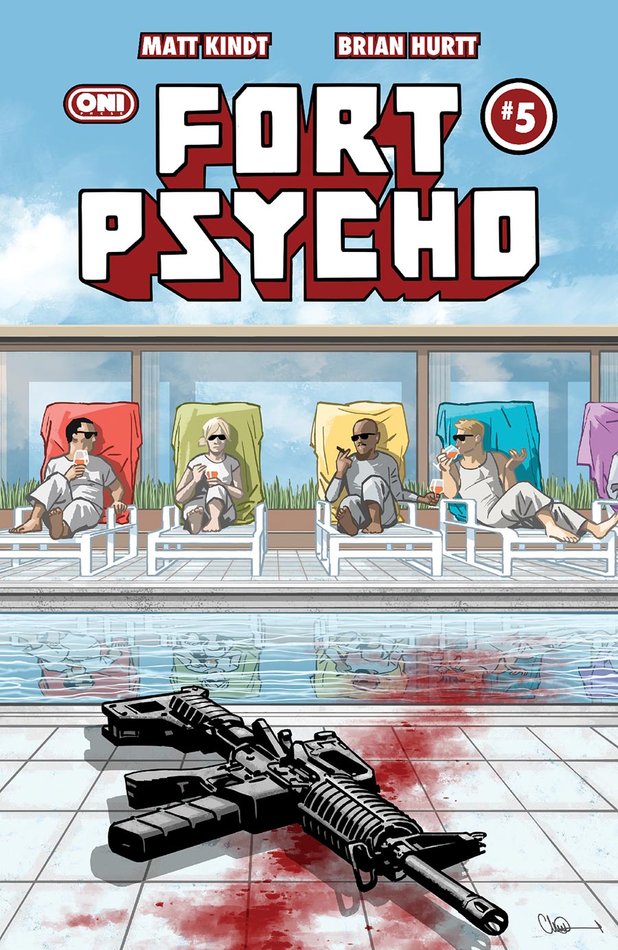 Fort Psycho #5 Cover C Variant Charlie Adlard Cover
