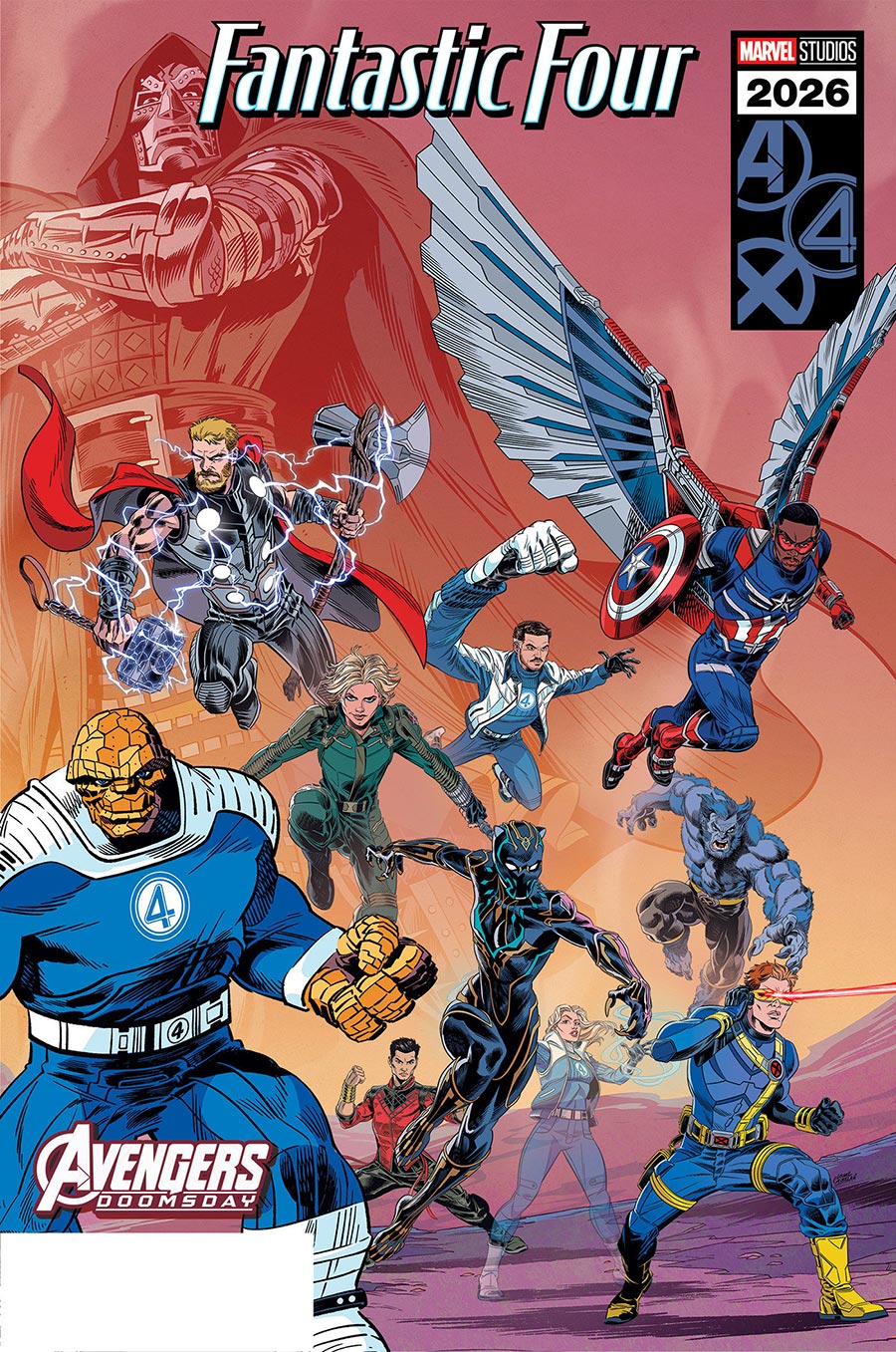 Fantastic Four Vol 8 #19 Cover D Variant Leonel Castellani Marvel Studios Avengers Doomsday Cover