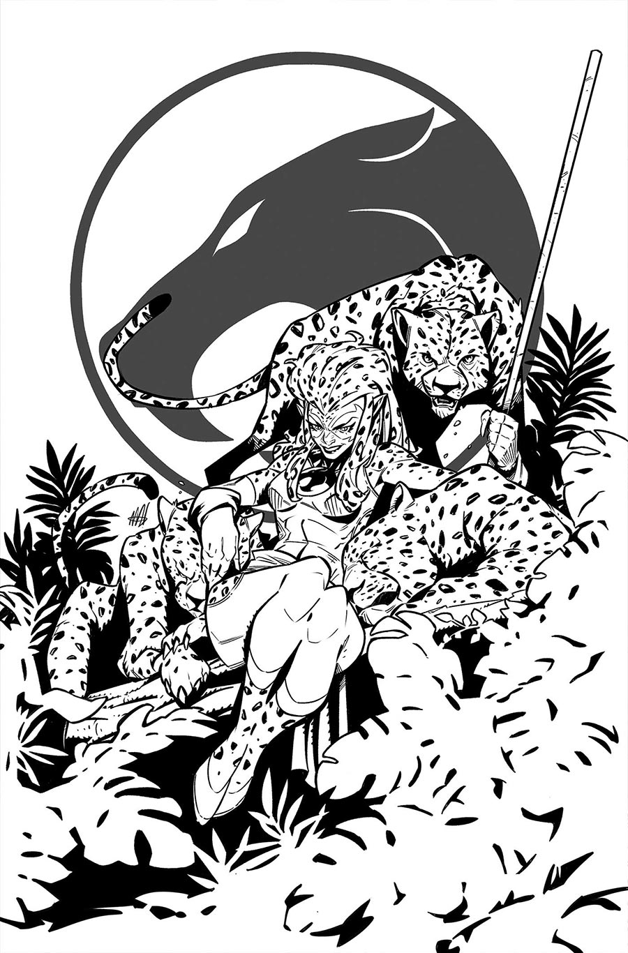 Thundercats Cheetara Vol 2 #2 Cover M Incentive Alessandro Miracolo Line Art Virgin Cover