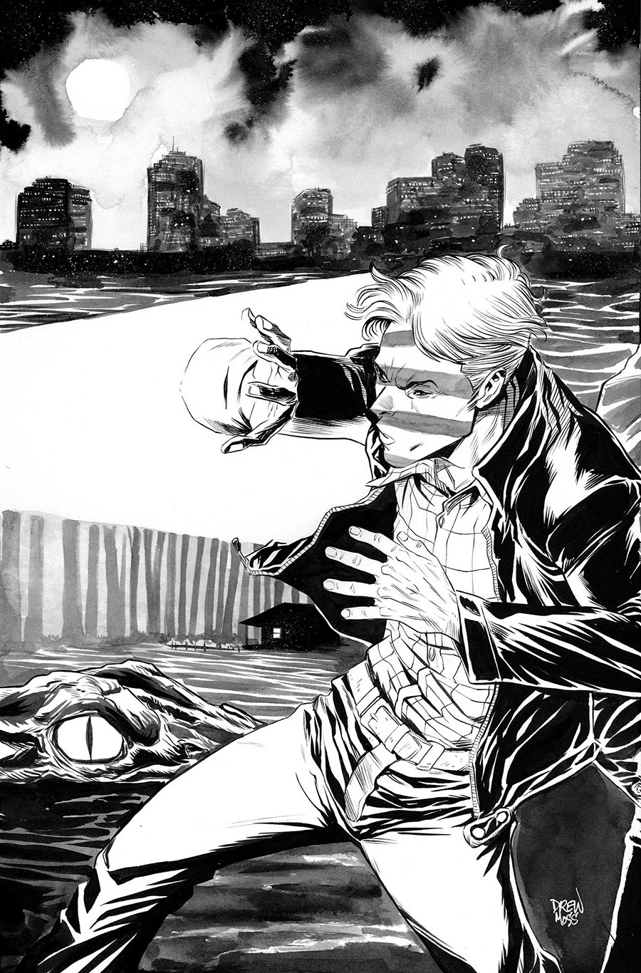 Supernatural Dean Winchester #2 Cover L Incentive Drew Moss Connecting Line Art Virgin Cover
