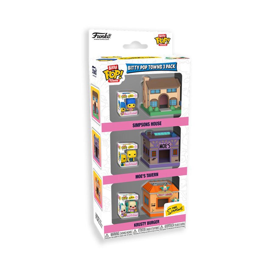 Bitty POP Town The Simpsons 3-Pack Vinyl Figure