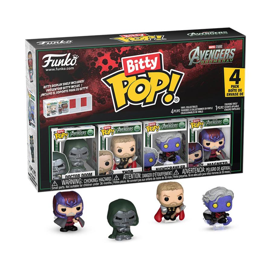 Bitty POP Avengers Doomsday Series 2 4-Pack Vinyl Bobble Head