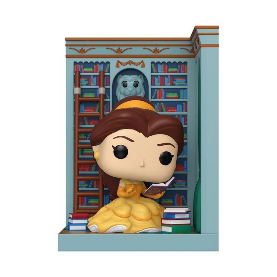 POP Nooks Beauty And The Beast Belle In Library Vinyl Figure