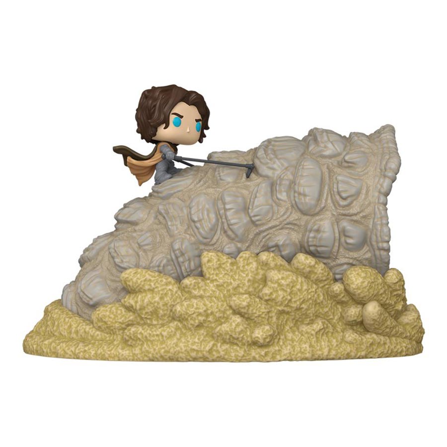 POP Moments Dune Part Three Paul Atreides With Sandworm Vinyl Figure