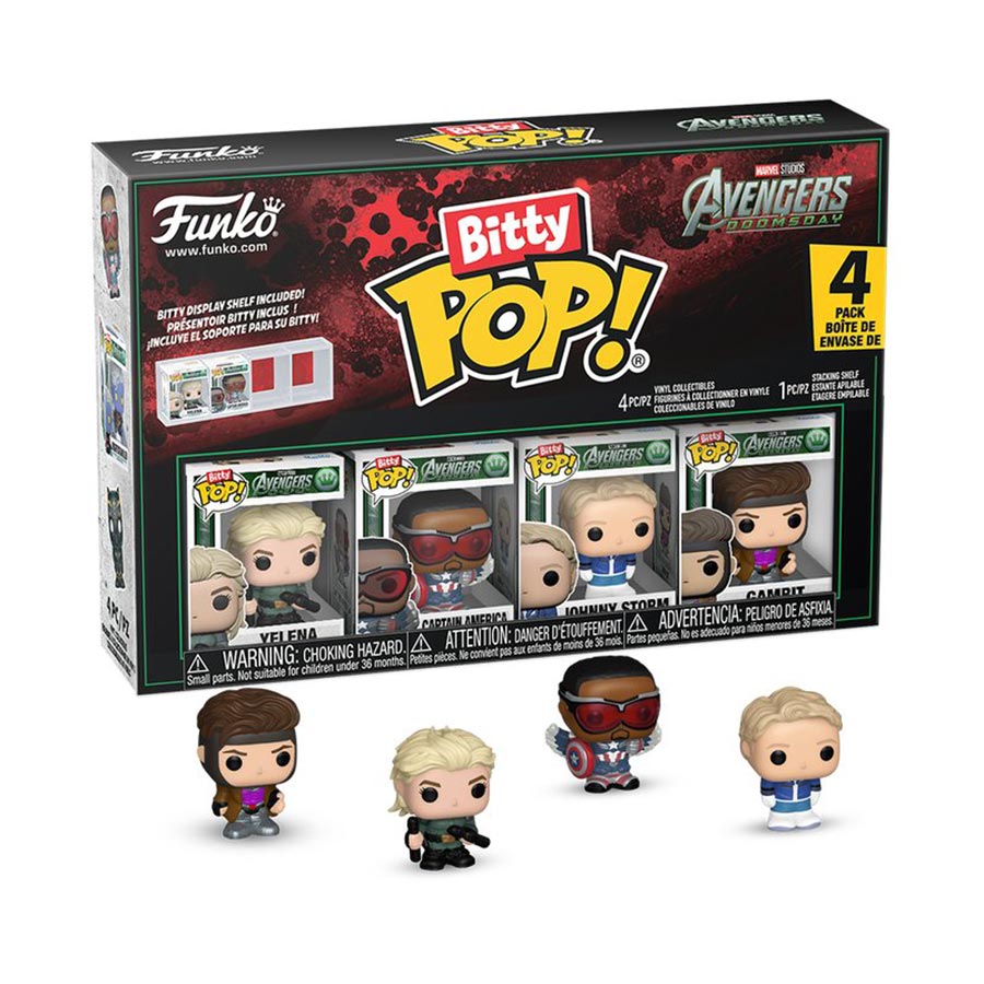 Bitty POP Avengers Doomsday Series 1 4-Pack Vinyl Bobble Head