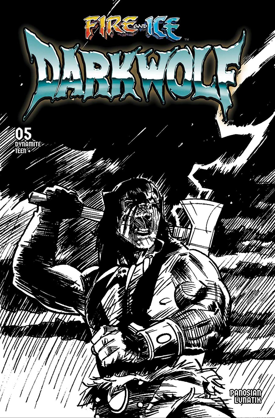 Fire And Ice Darkwolf #5 Cover M Incentive Fernando Proietti Line Art Virgin Cover