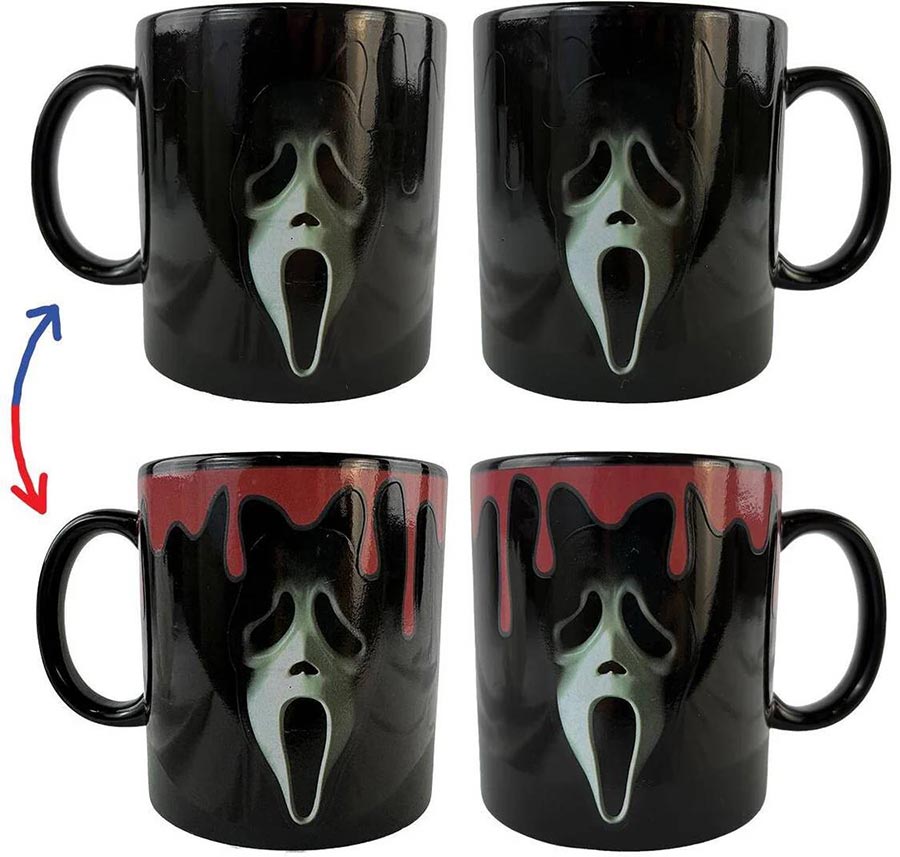 Ghost Face 15-Ounce Heat Change Ceramic Coffee Mug