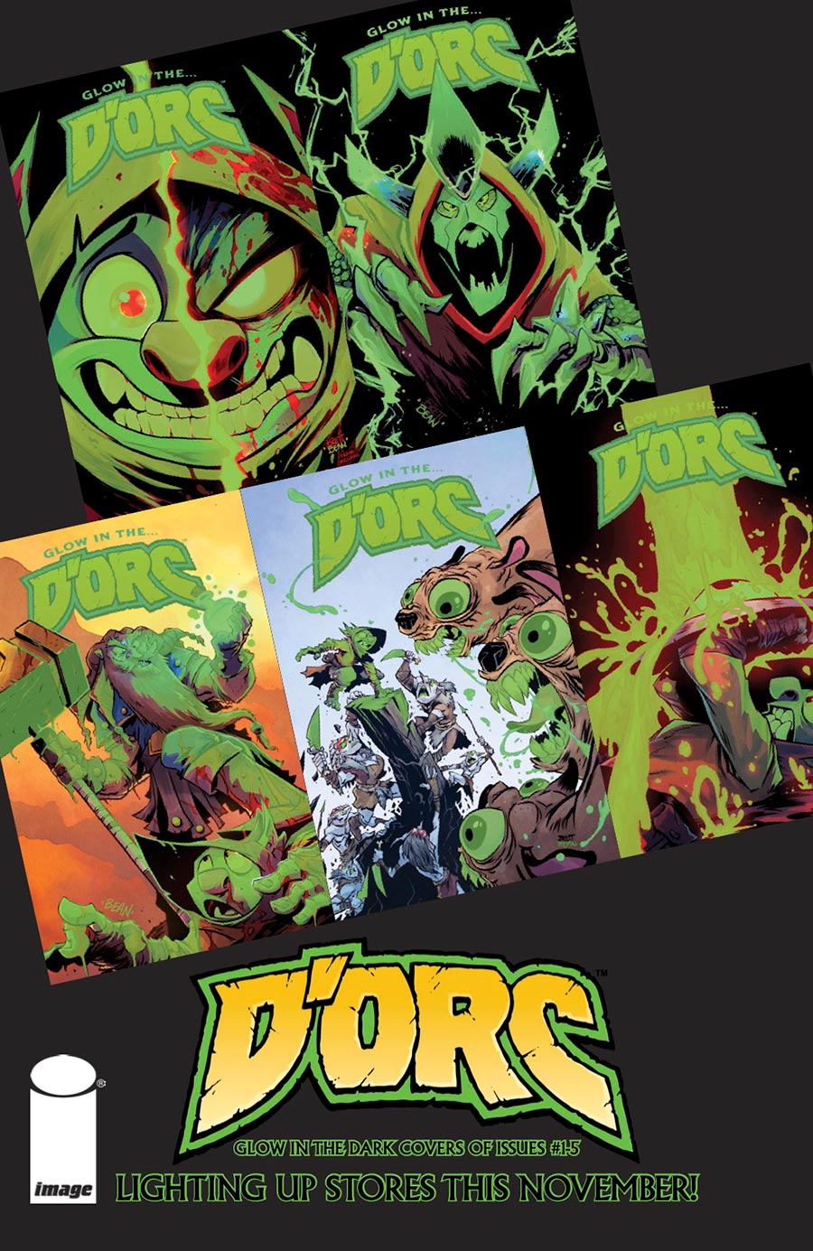 Dorc #1-5 Glow-In-The-Dorc Variant Bundle