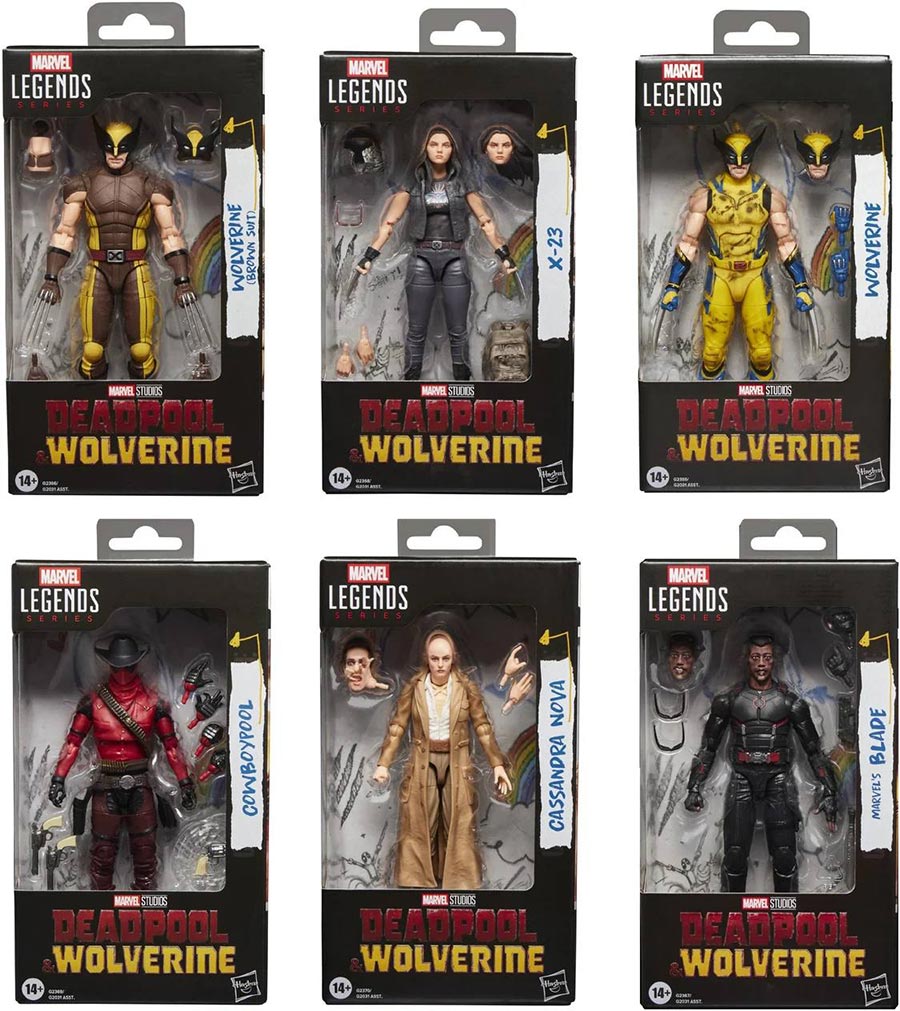 Marvel Legends Deadpool & Wolverine 6-Pack Action Figure Assortment Case