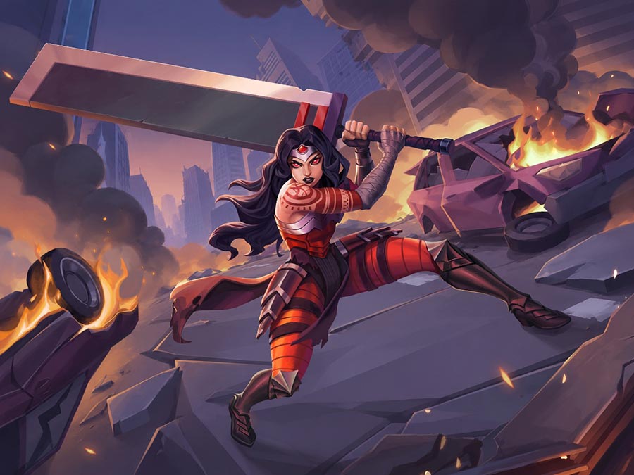 Absolute Wonder Woman #26 Cover E Variant DC Worlds Collide Game Art Card Stock Cover (DC All In)
