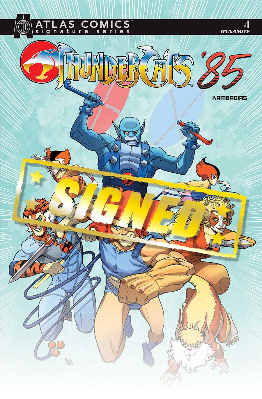 Thundercats 85 #1 Cover I Atlas Signature Series Drew Moss Cover Signed By Drew Moss