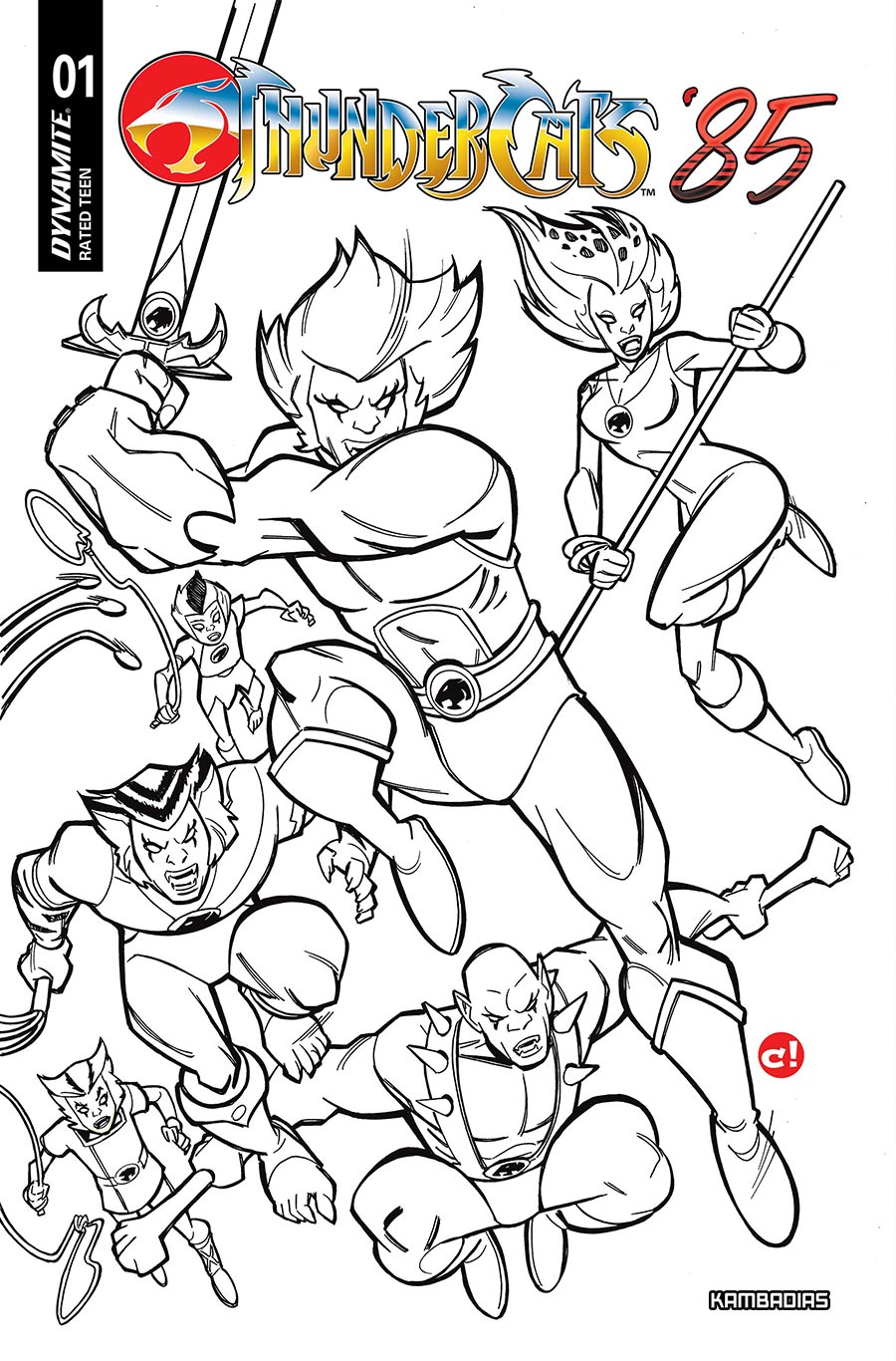 Thundercats 85 #1 Cover K Incentive Craig Rousseau Line Art Cover