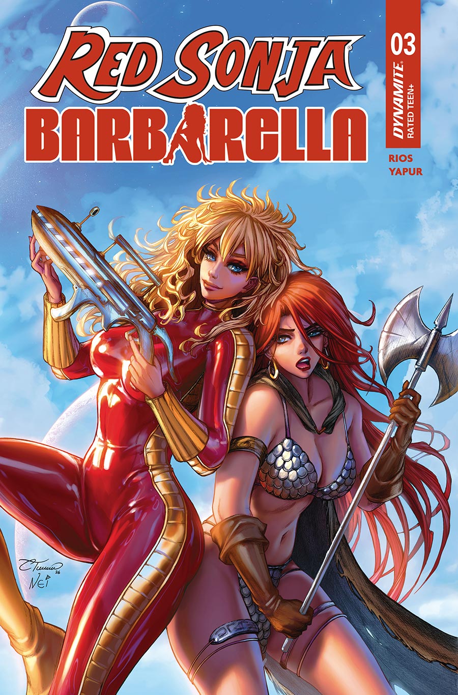 Red Sonja Barbarella #3 Cover B Variant Collette Turner Cover