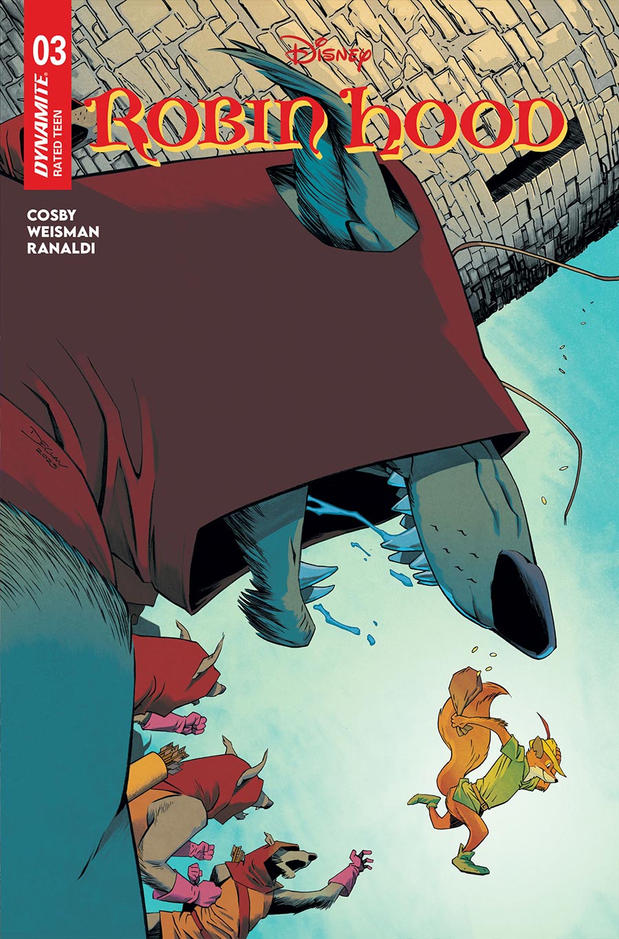 Disney Robin Hood #3 Cover C Variant Declan Shalvey Cover