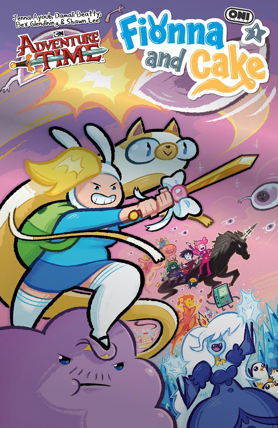 Adventure Time Fionna & Cake Vol 2 #1 Cover E Variant Reggie Graham Foil Cover