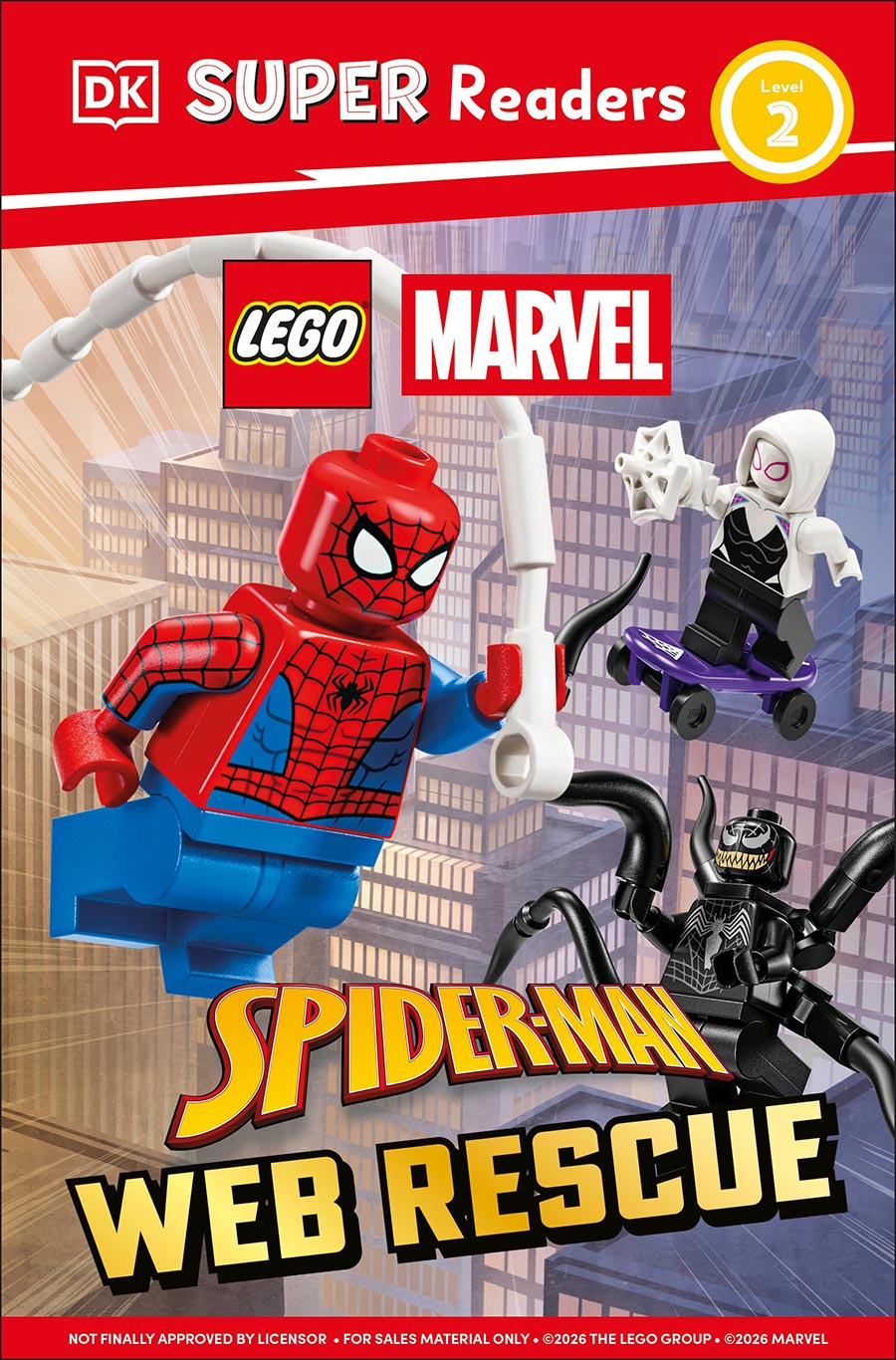 DK Super Readers Level 2 LEGO Spider-Man Web Rescue HC