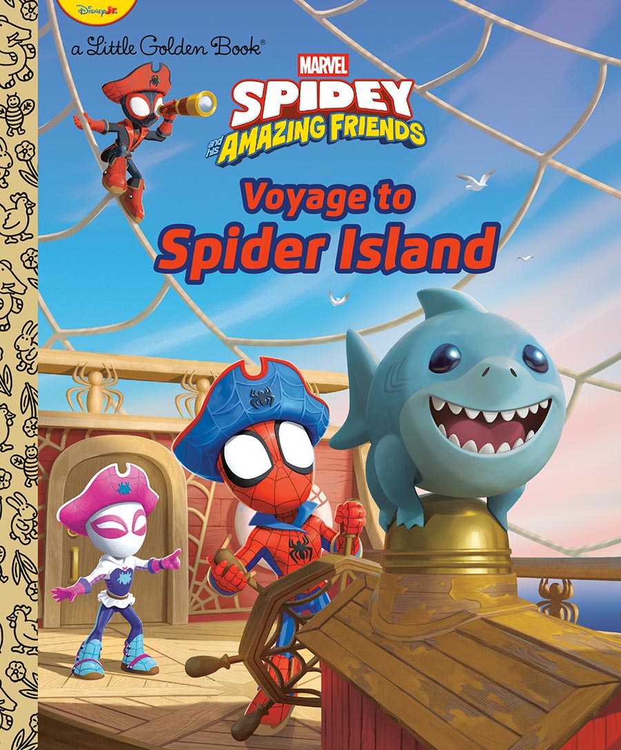 Marvel Spidey And His Amazing Friends Voyage To Spider Island Little Golden Book HC
