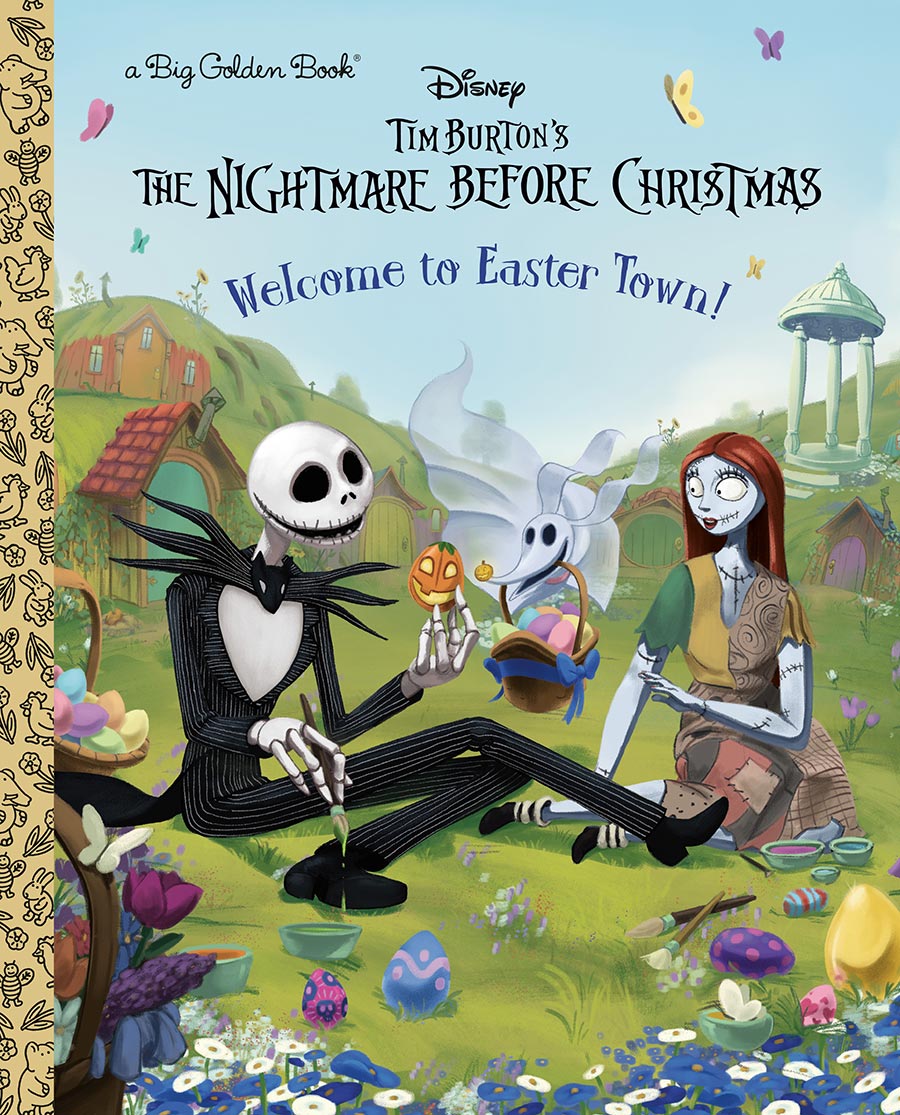 Disney Tim Burtons The Nightmare Before Christmas Welcome To Easter Town Little Golden Book HC