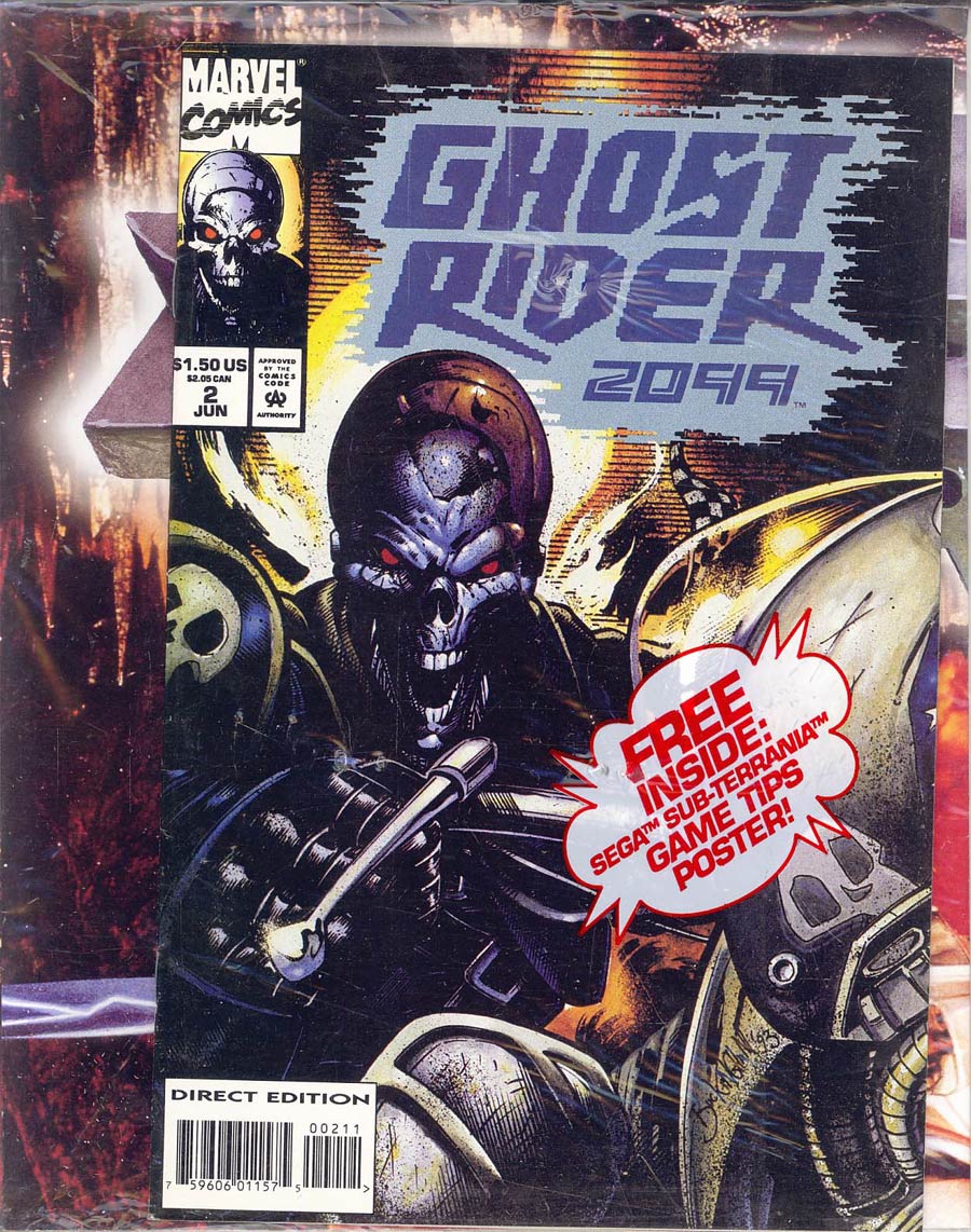 Ghost Rider 2099 #2 Cover B Variant Polybagged With Magazine