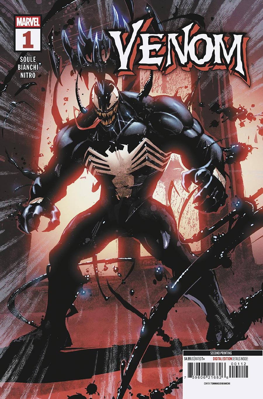 Venom Vol 6 #1 Cover H 2nd Ptg Tommaso Bianchi Variant Cover