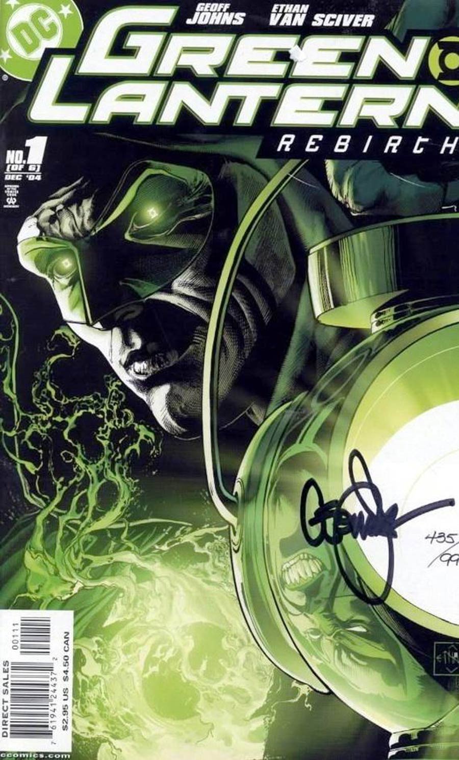 Green Lantern Rebirth #1 Cover E DF Signed By Geoff Johns