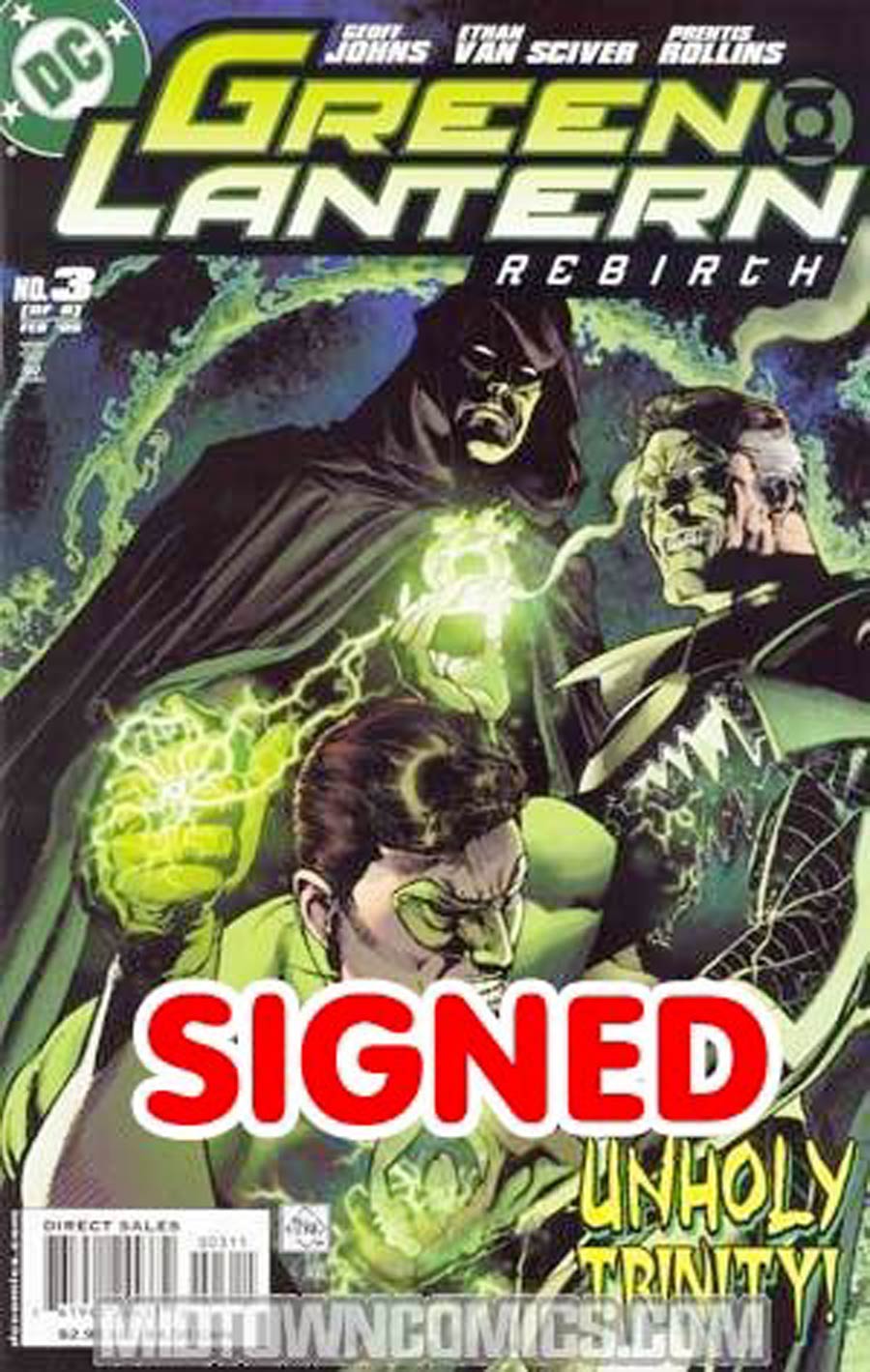 Green Lantern Rebirth #3 Cover C DF Signed By Ethan Van Sciver