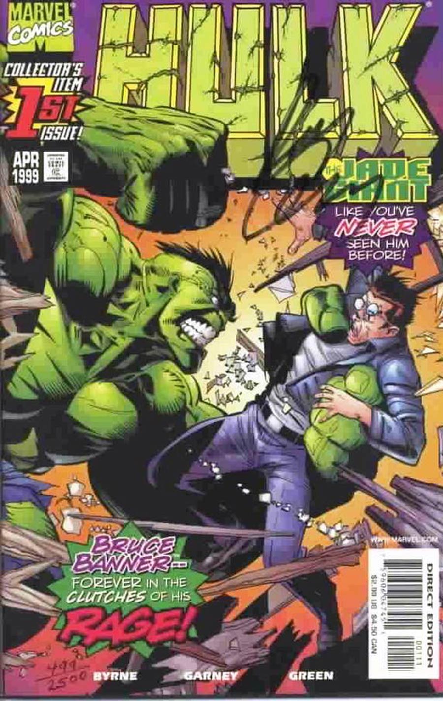 Hulk #1 Cover D DF Signed Edition
