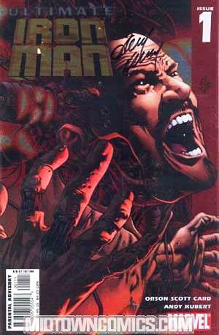 Ultimate Iron Man #1 Cover F DF Bryan Hitch Cover Signed By Andy Kubert No COA
