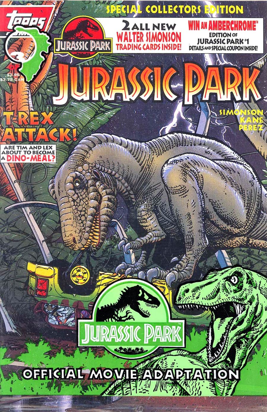 Jurassic Park #3 Collectors Edition With Polybag