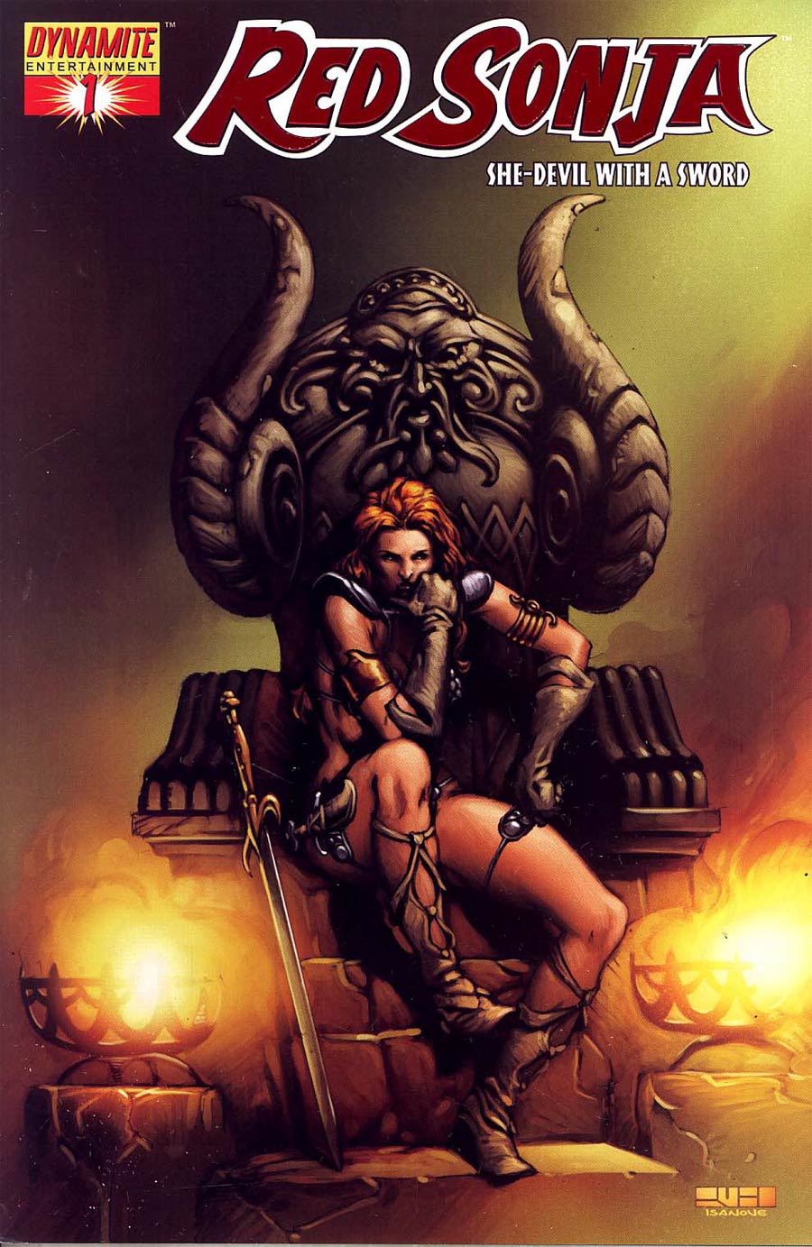 Red Sonja Vol 4 #1 Cover F Fiery Red Foil High End Ed