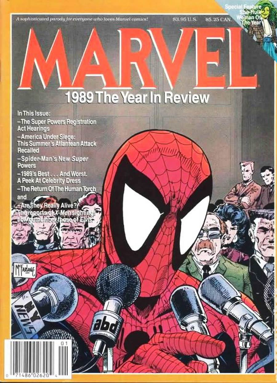 Marvel Year In Review Magazine #1 1989