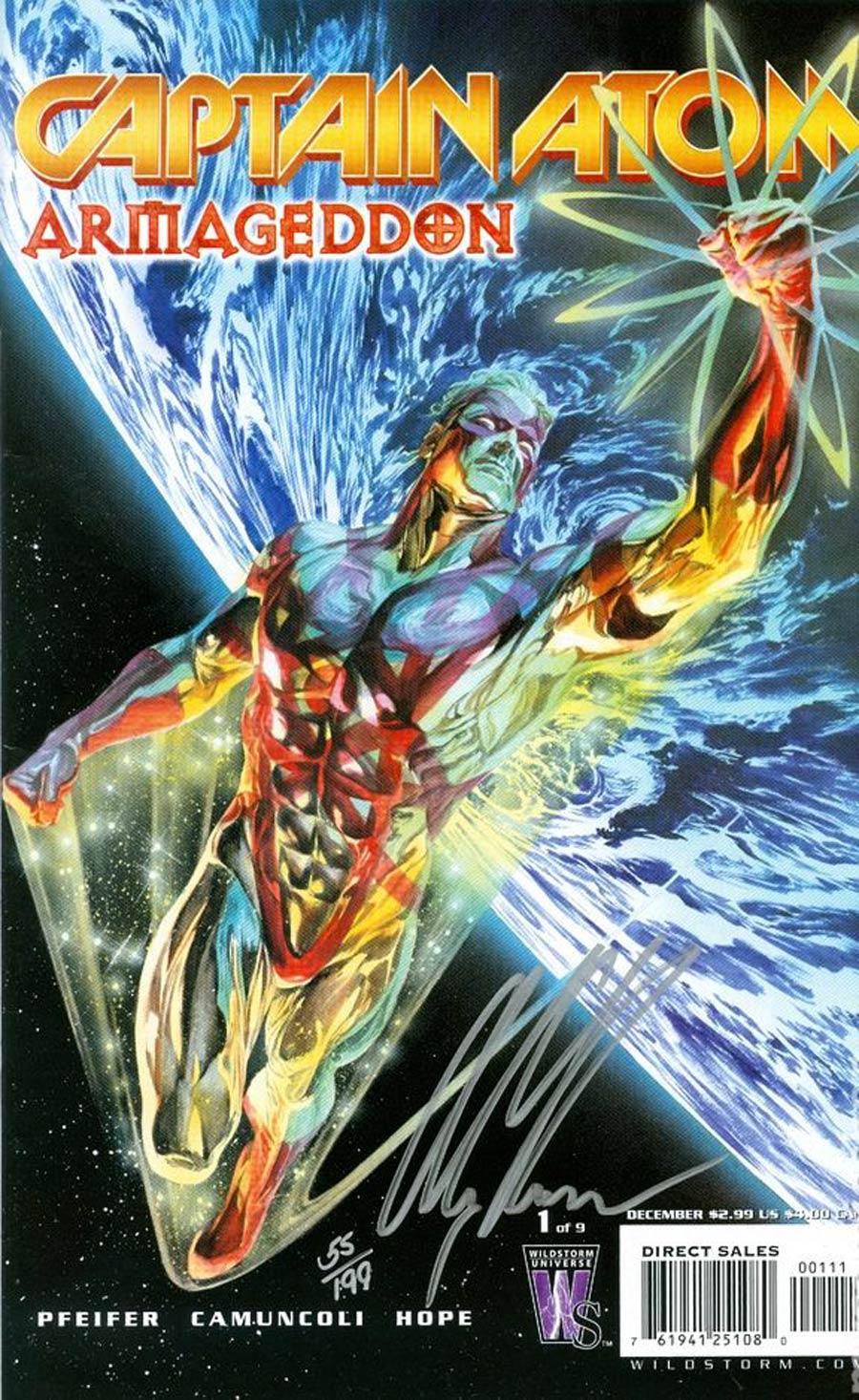 Captain Atom Armageddon #1 Cover C DF Signed By Alex Ross