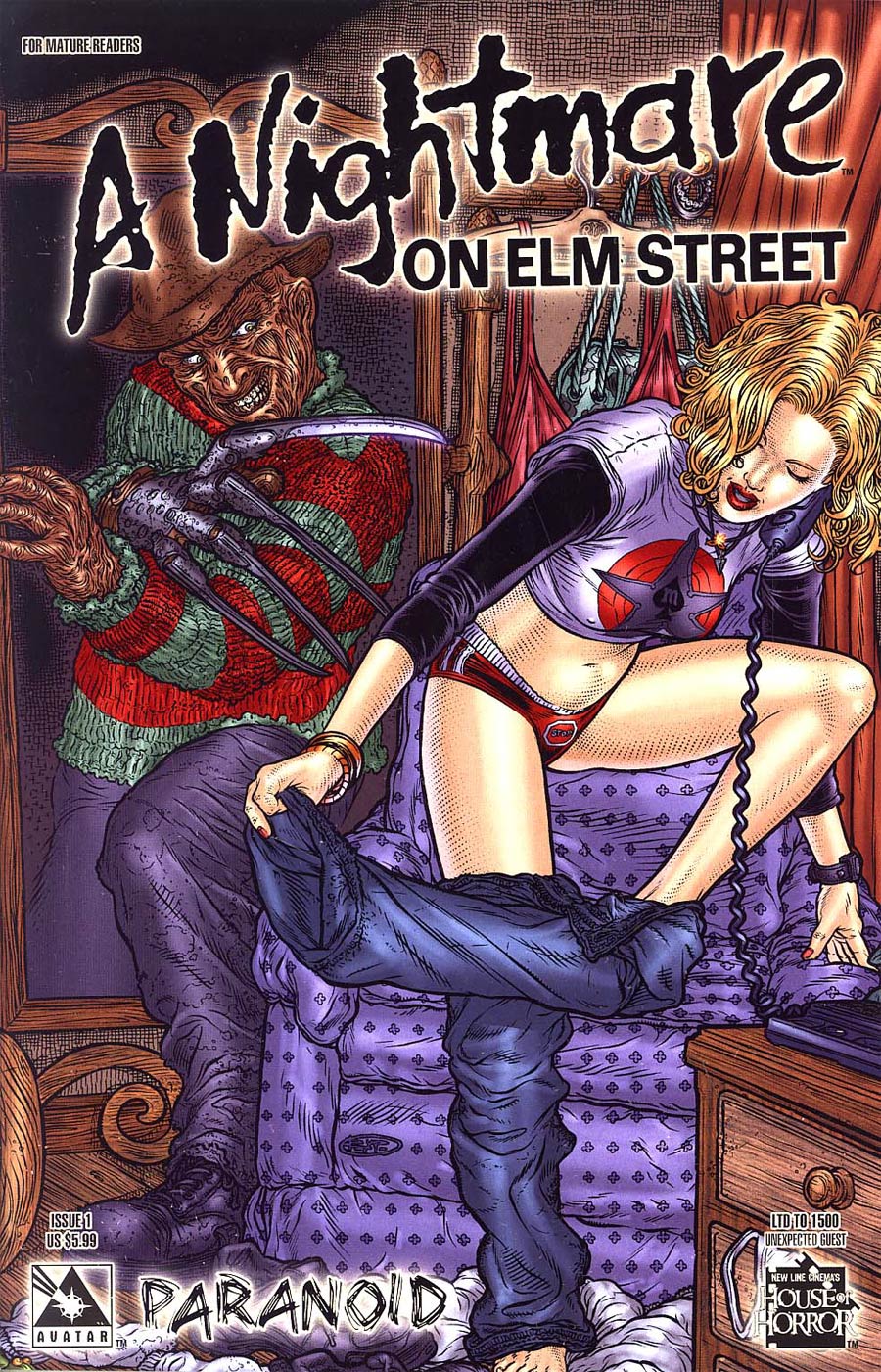Nightmare On Elm Street Paranoid #1 Unexpected Guest Cvr