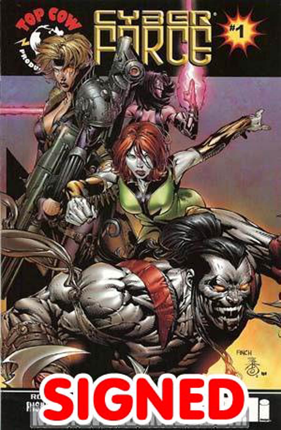 Cyberforce Vol 3 #1 Cover E David Finch Cover Signed By Ron Marz