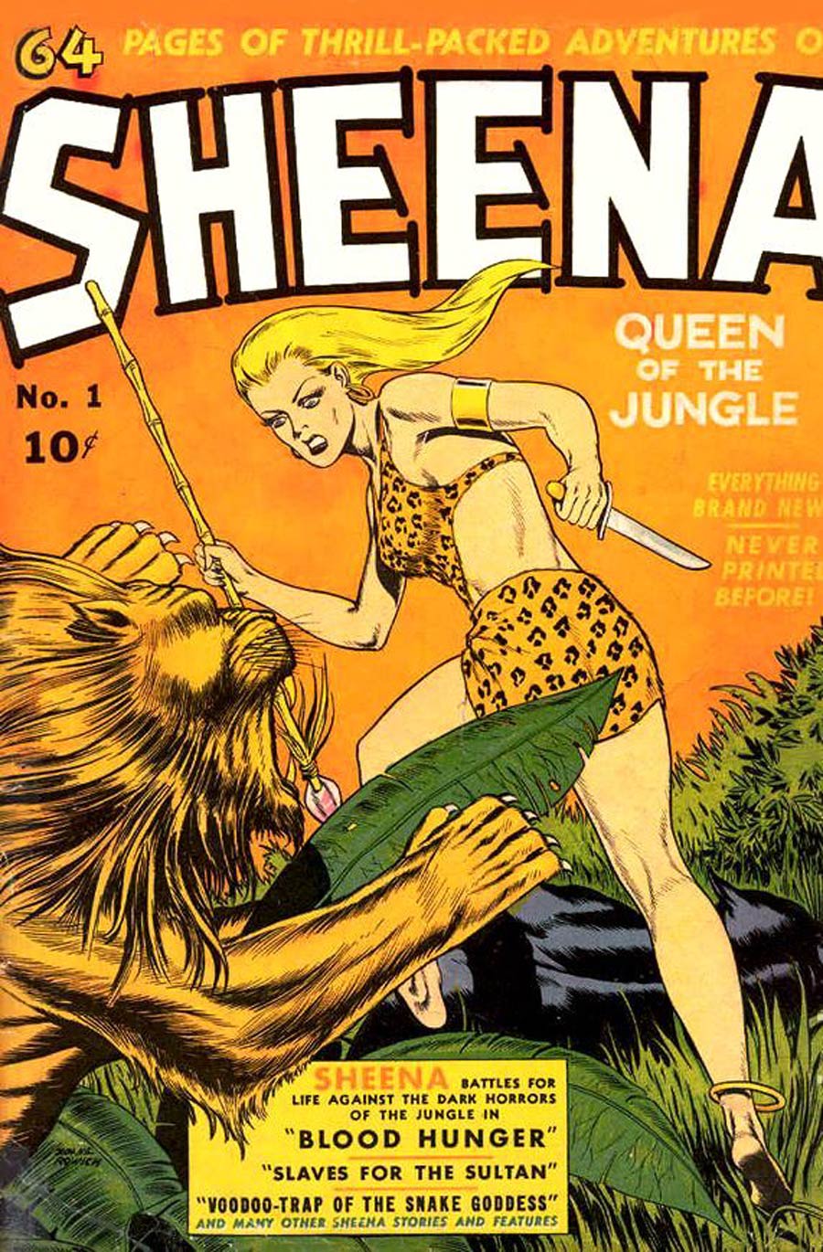 Sheena Queen Of The Jungle (Fiction House) #1