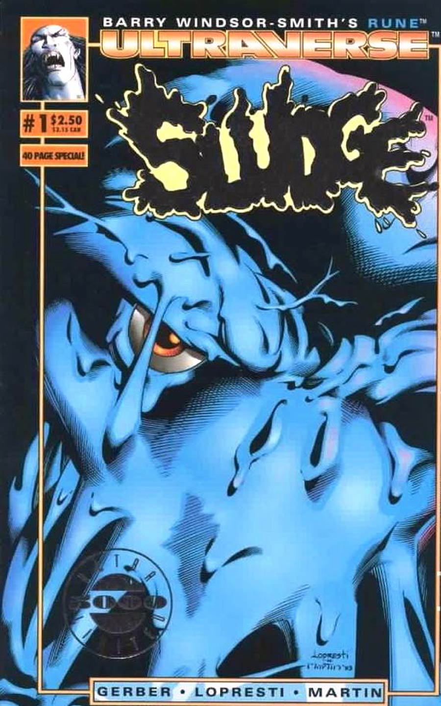 Sludge #1 Cover B Limited Edition Silver Edition