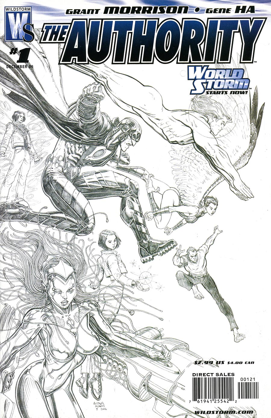 Authority Vol 4 #1 Cover C Incentive Arthur Adams Sketch Variant Cover