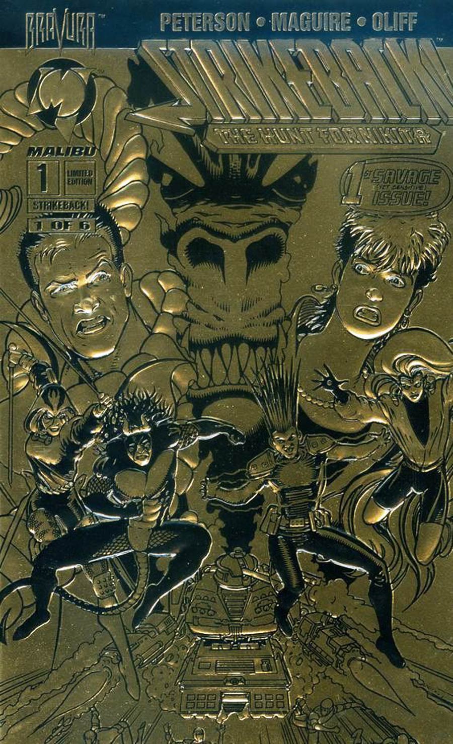 Strikeback #1 Cover B Gold Foil Embossed