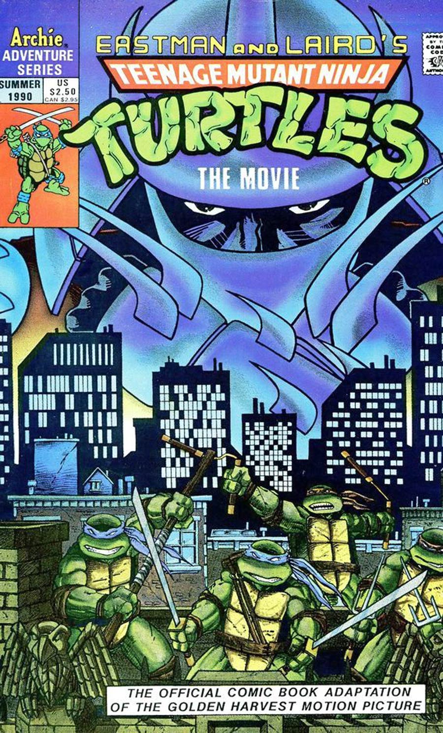 Teenage Mutant Ninja Turtles Movie Adaptation Cover C Color Comic Edition