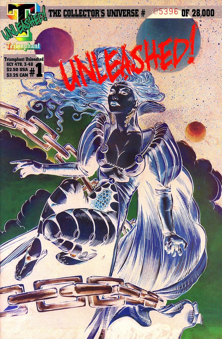 Triumphant Unleashed #1 Cover is negative & reverse