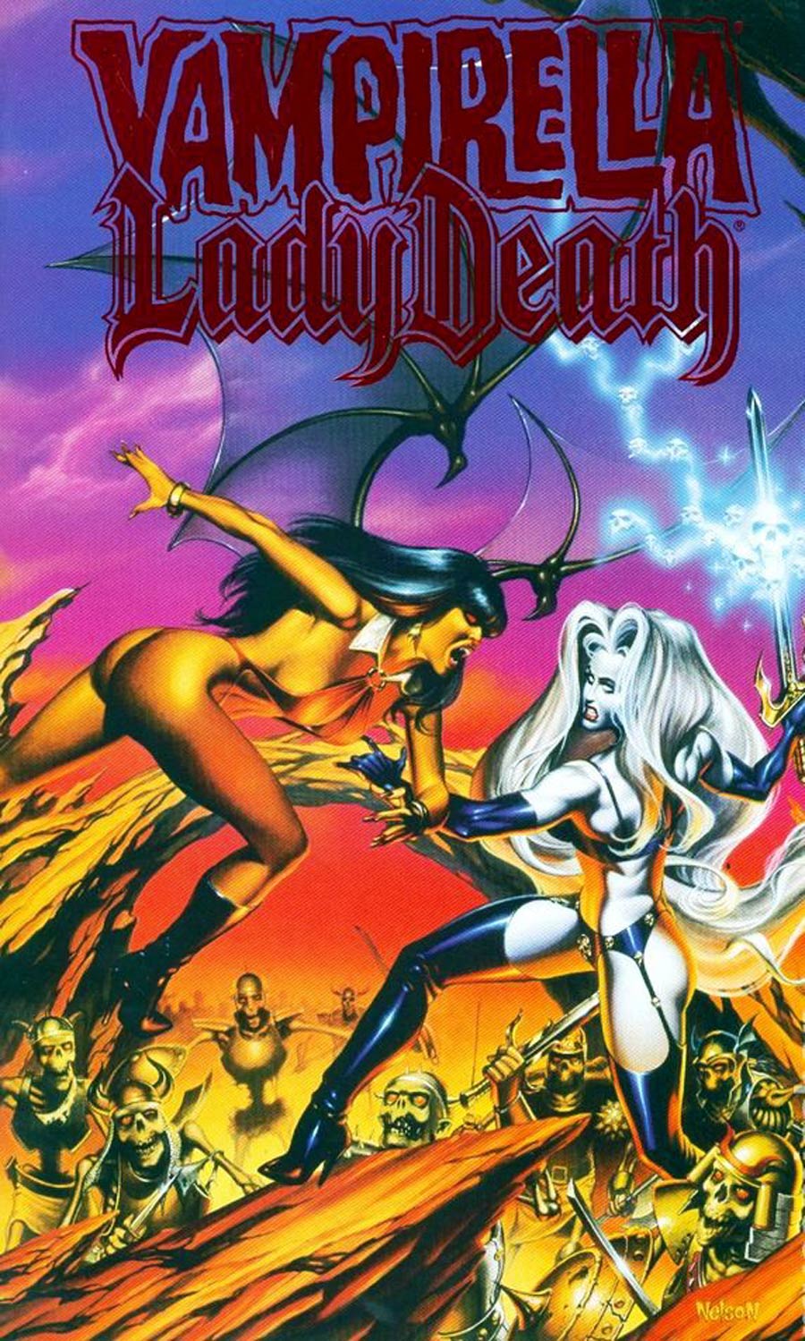 Vampirella Lady Death #1 Cover B Red Foil Variant Cover