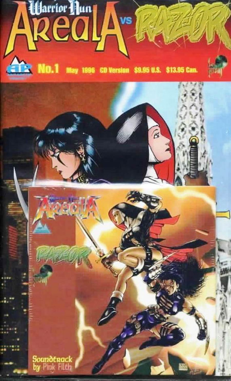Warrior Nun Areala vs Razor #1 Cover B Polybagged With CD