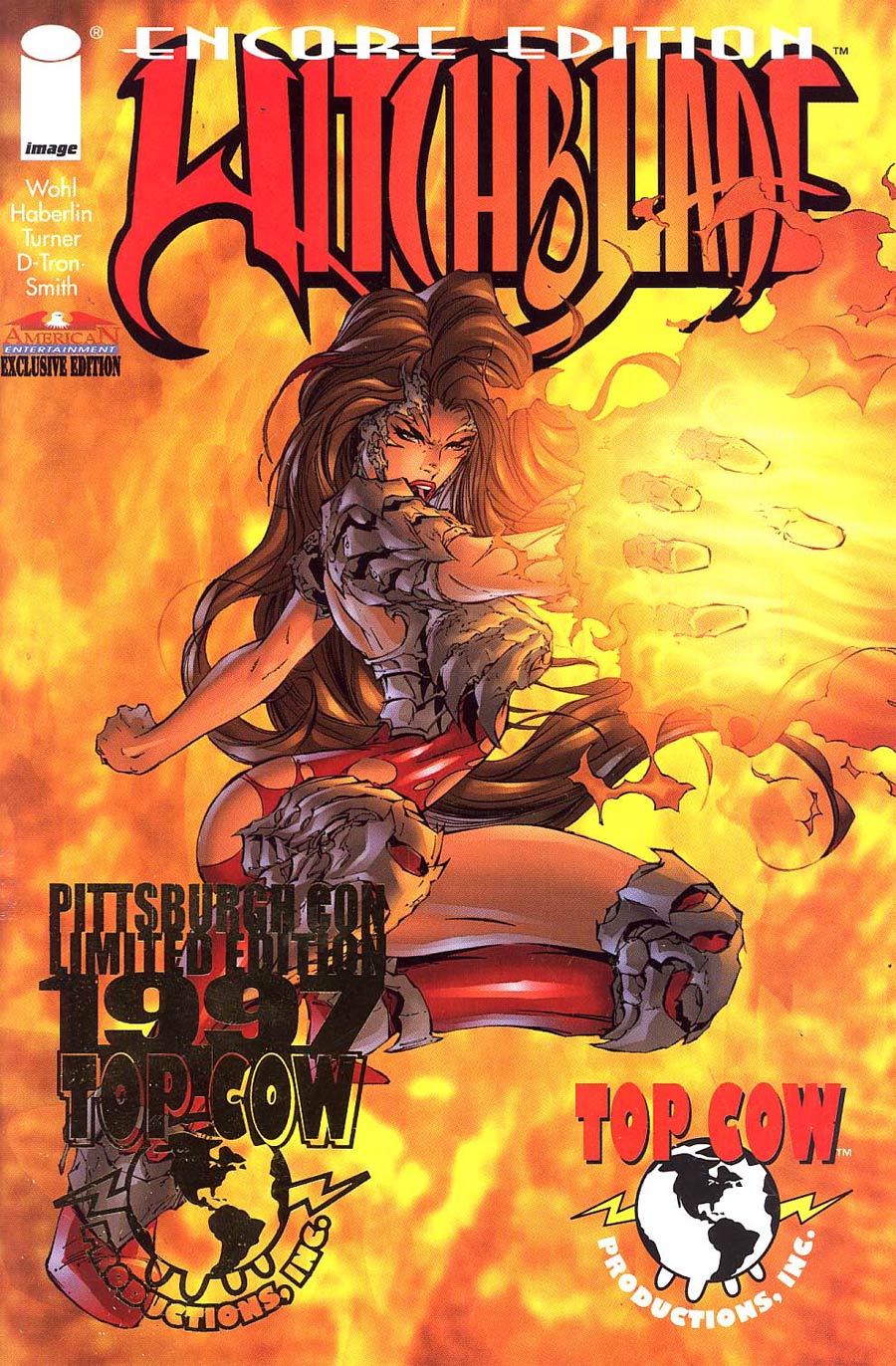 Witchblade #2 Cover C American Entertainment Encore Edition Gold Foil 1997 Pittsburgh Con