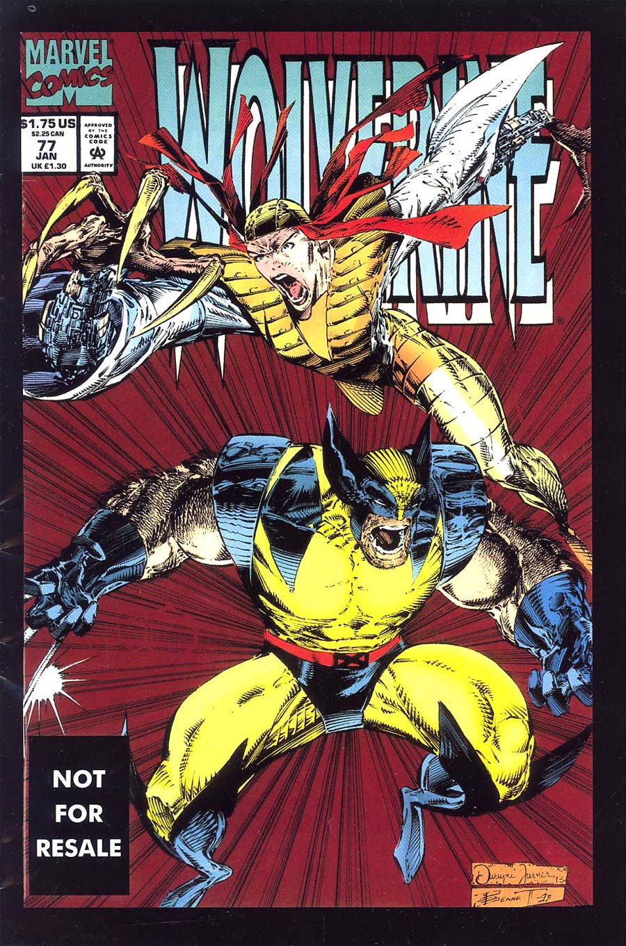 Wolverine Vol 2 #77 Cover B Toy Reprint