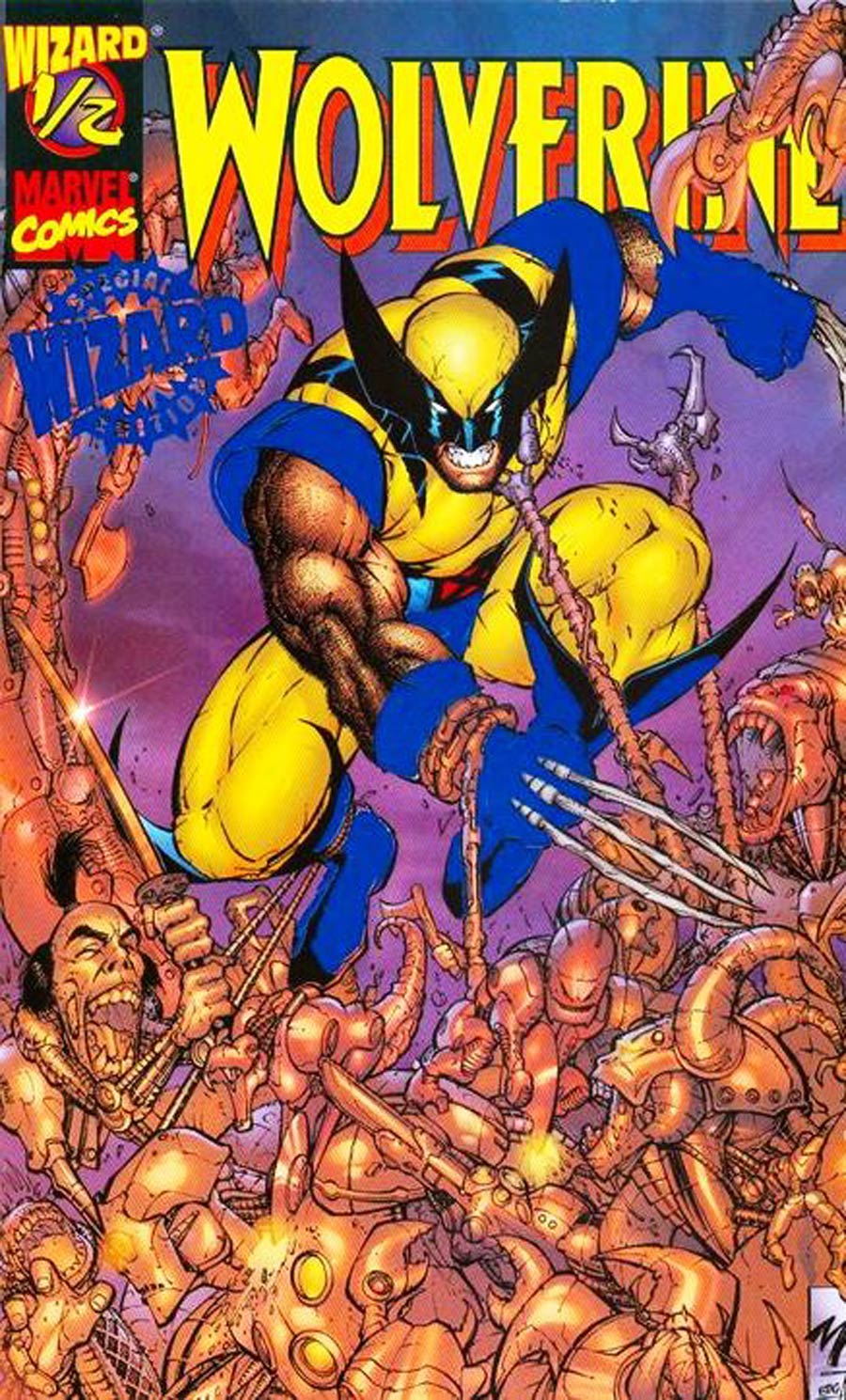 Wolverine Wizard #1/2 Cover D Foil Variant Cover With COA
