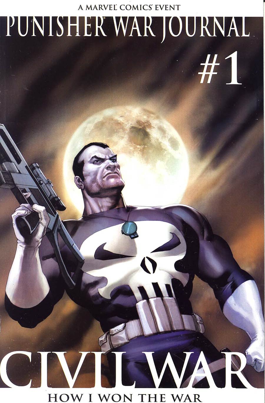 Punisher War Journal Vol 2 #1 Cover C 2nd Ptg Olivetti Variant Cover (Civil War Tie-In)