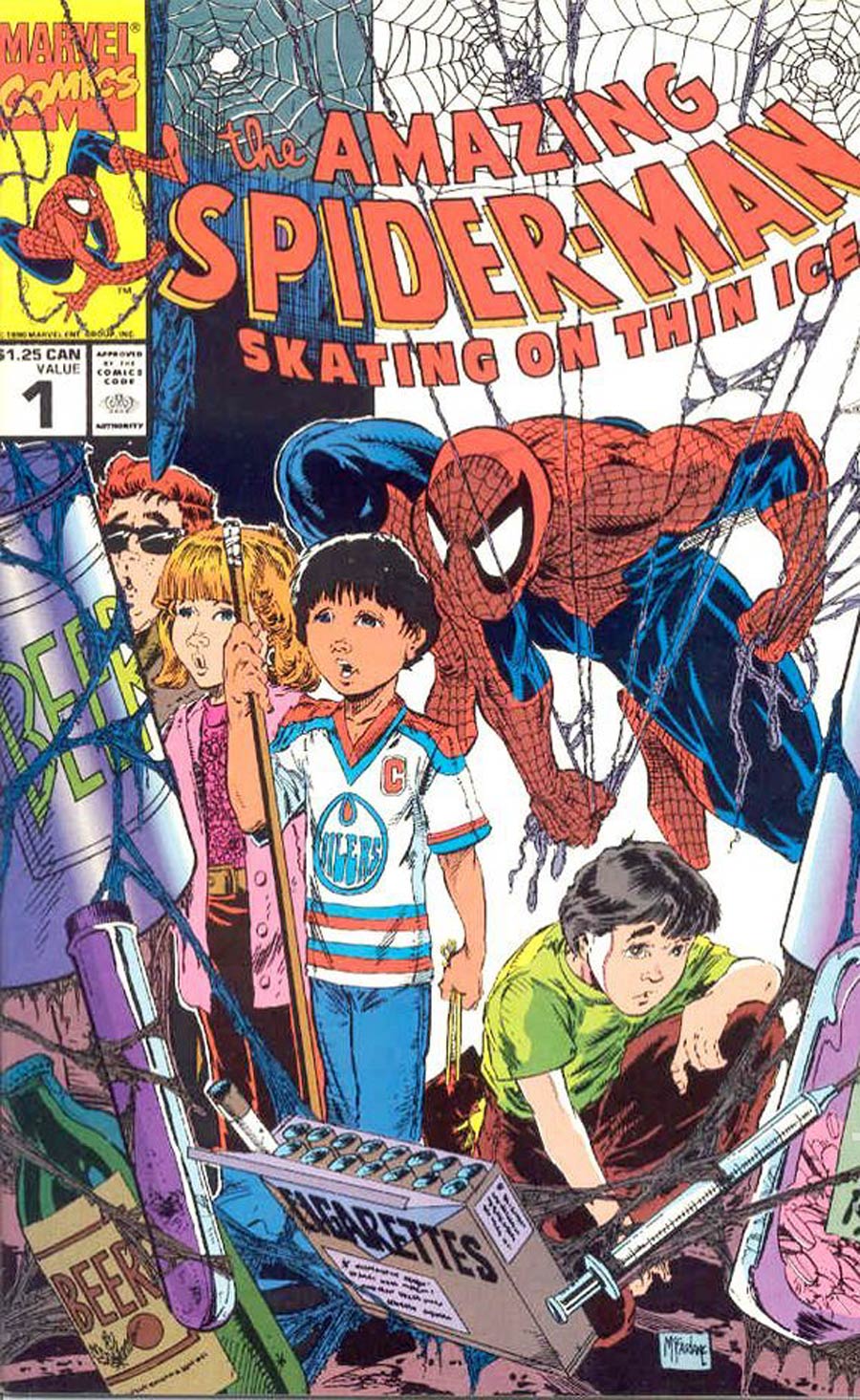 Amazing Spider-Man Skating On Thin Ice Cover B Canadian Version