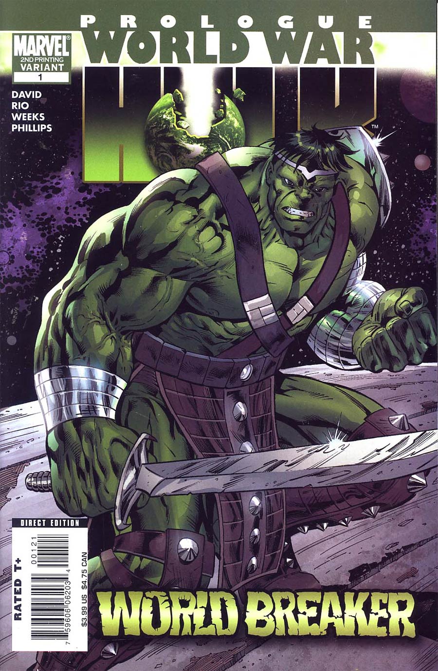 World War Hulk Prologue World Breaker Cover B 2nd Ptg Al Rio Cover