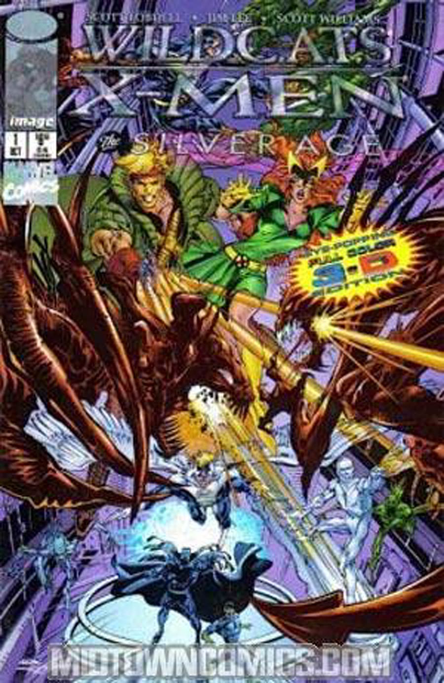 WildCATs X-Men The Silver Age #1 Cover D Neal Adams 3-D Edition without Glasses